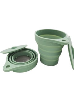 Generic 2PCS Collapsible Silicone Tea Dripper Reusable Tea Filter Holder Portable Folding Tea Strainer for For Home Camping Travel Office  - Image 3