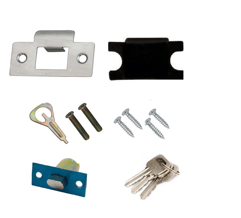 RAB Cylindrical Lock Stainless Steel Door Cylinder Lock for Main Doors (Code:- Normal Key, Finish- Matt, Pack of 1 Set Lock) - Image 4