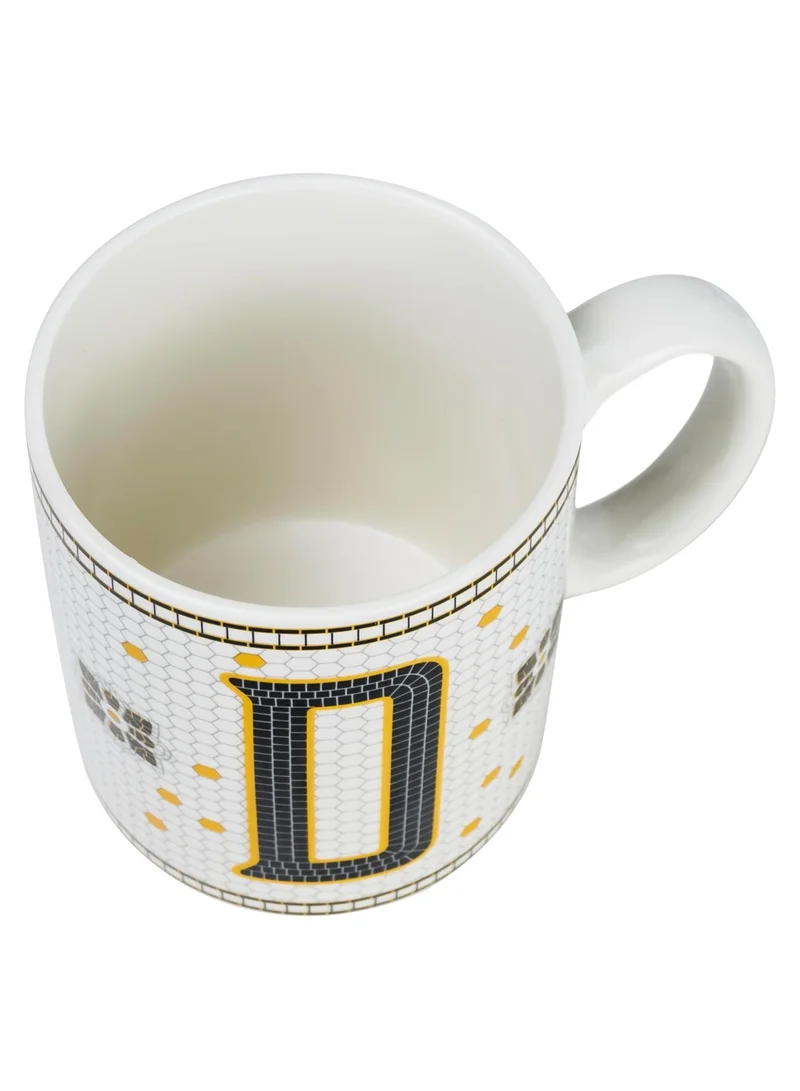 Cuisine Art Cuisine Art Letter D Printed Porcelain Ceramic Tea Coffee Mug 300ml - Stylish and Durable Mug for Hot Beverages