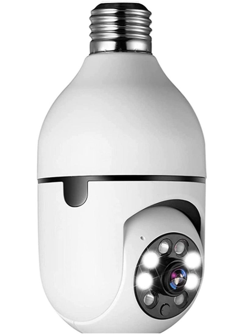 Pan Tilt Security Light Camera V380 130W dpi Smart Wireless WIFI Full Color Bulb Camera 2.4Ghz 360 Degree E27 Panoramic IP Camera - Image 1