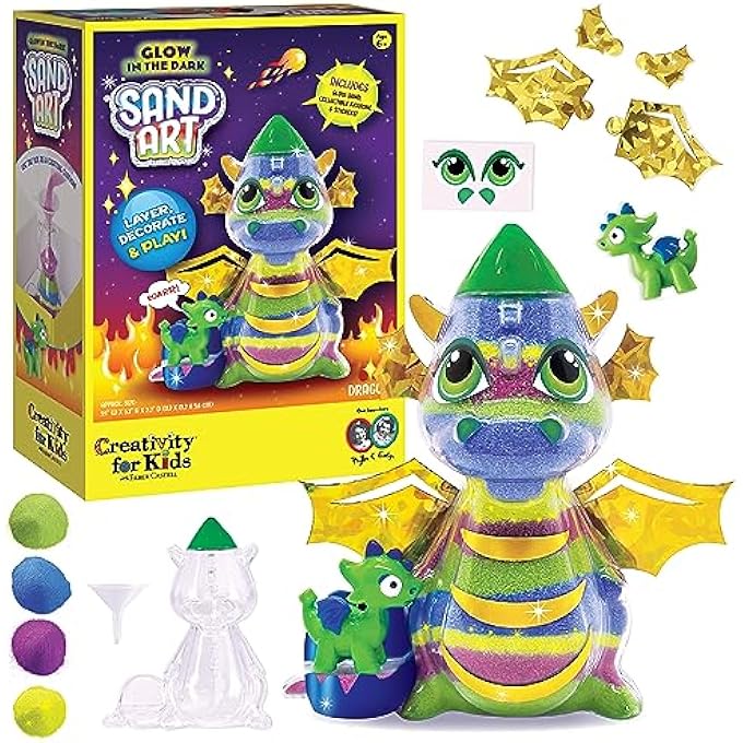 SAND ART KIT FOR KIDS: DRAGON - ARTS AND CRAFTS FOR KIDS, SMALL GIFTS (AGES 6+) - Image 2