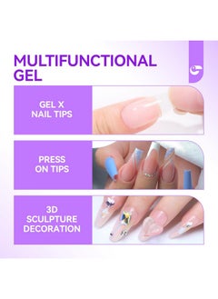 gelike ec Gelike EC Solid Glue Gel for Nail: Nail Glue for Press On, Long-Lasting Strong Gel Nail Glue, Solid Nail Glue Gel for Nails Nail Art DIY Home 15ml, Need UV Light Cured  - Image 3