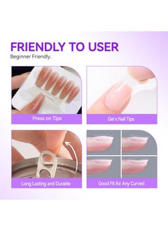 gelike ec Gelike EC Solid Glue Gel for Nail: Nail Glue for Press On, Long-Lasting Strong Gel Nail Glue, Solid Nail Glue Gel for Nails Nail Art DIY Home 15ml, Need UV Light Cured  - Image 2