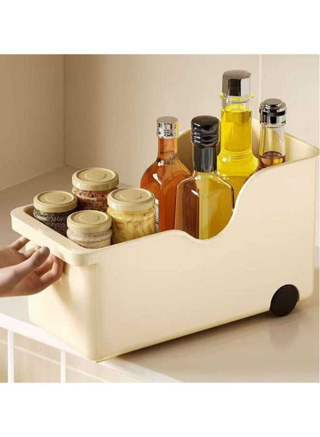 JOMILA Storage Bins, Kitchen Organizer And Storage, Muti Purpose Kitchen Storage Box Narrow Cabinet Organizer Pot Lid Organizer Countertops Box (3 Sets) - Image 2