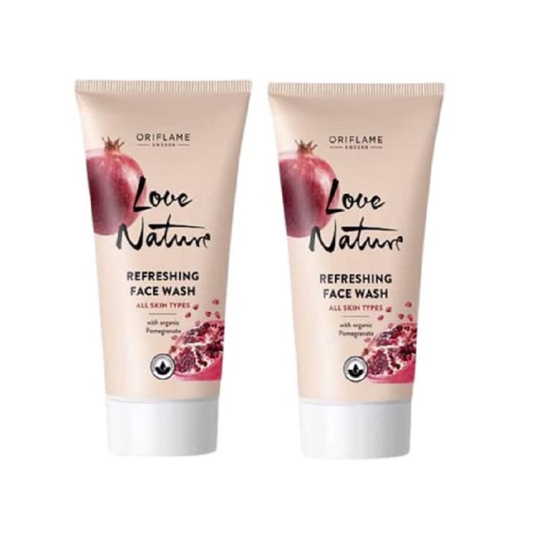 Oriflame Refreshing Face Wash with Organic Pomegranate 50ML Each Pack of 2 - Image 5