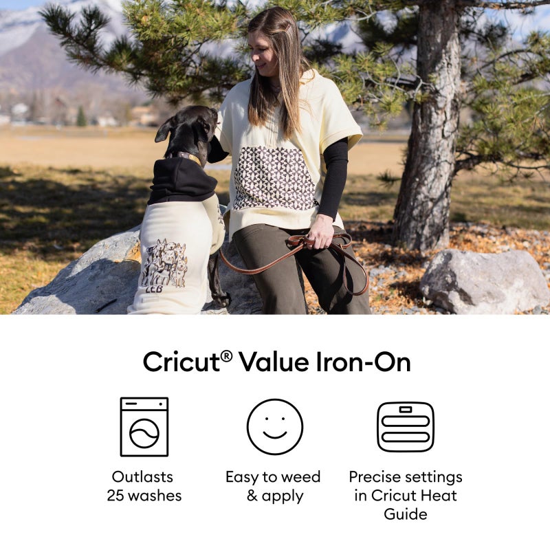 Cricut Value Iron On, Red (12in x 5ft roll) - HTV Heat Transfer Vinyl - Image 3