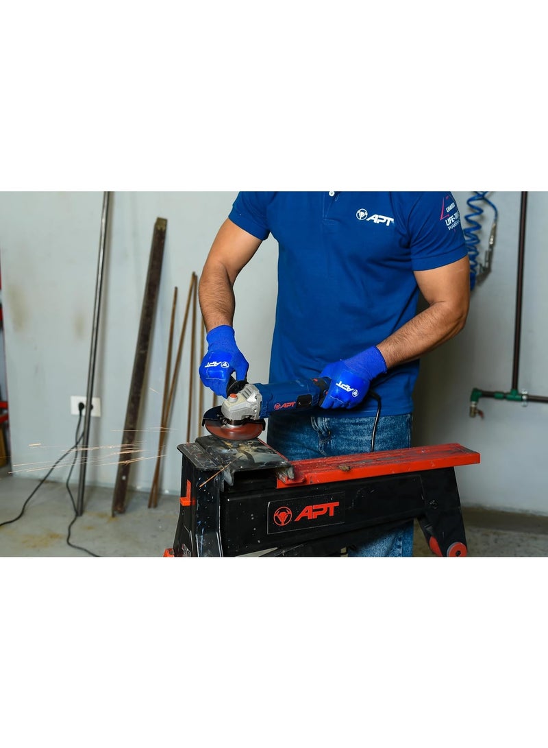 Apt 5-Inch Long Handle Angle Grinder 1150W - Image 2