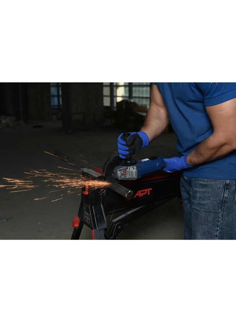 Apt 5-Inch Long Handle Angle Grinder 1150W - Image 1