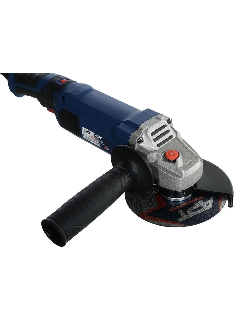 Apt 5-Inch Long Handle Angle Grinder 1150W - Image 3
