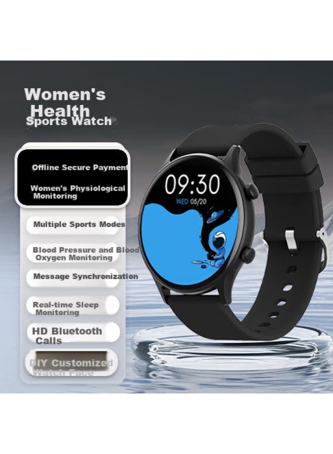 Atq [25 New Long Battery Life] Smart Watch For Women, Bluetooth Phone S10, Blood Pressure, Blood Oxygen, Heart Rate Monitoring, Multifunctional Sports Watch, Waterproof Electronic Bracelet For Adults And Students - Image 1