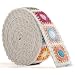 Shein Cotton Webbing 2 Inch Heavy Webbing Strap for Bags Arts and Crafts High Density Webbing Handmade Crochet Flower Pattern - Image 2