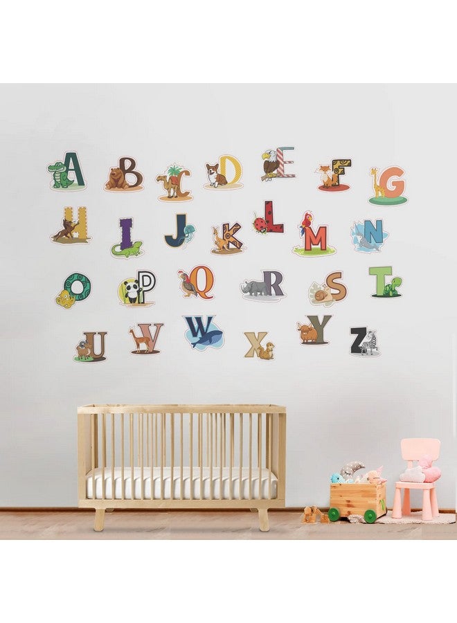 DEKOSH ملصقات حائط أبجدية DEKOSH - ملصقات حائط ملونة للأبجدية لرياض الأطفال وغرفة اللعب وحضانة الأطفال - Image 5