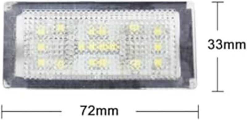 Wivplex 2Pcs White License Plate Light for BMW - Image 3