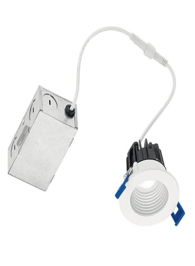 Kichler Direct-to-Ceiling 2 inch Round Mini Recessed 30K Downlight in White - Image 3