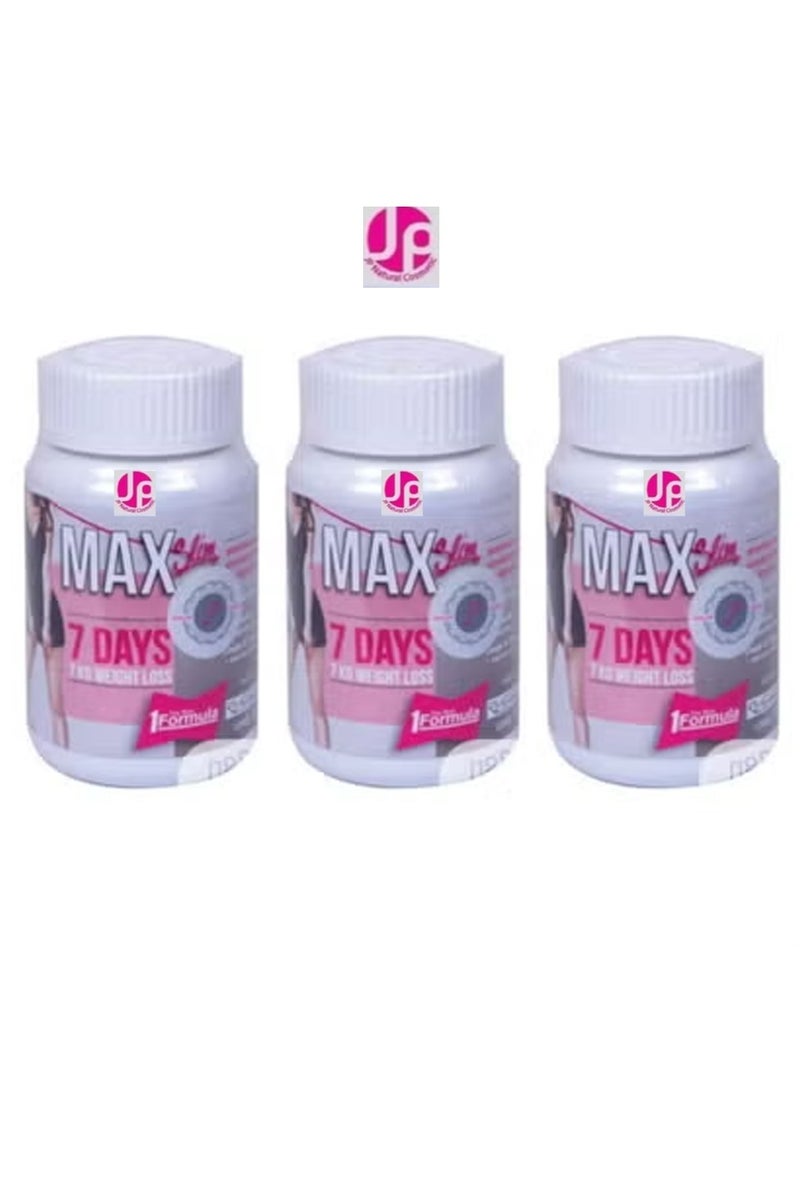 JP Max Slim 7 Days Slimming 30 Capsules 3 Pieces