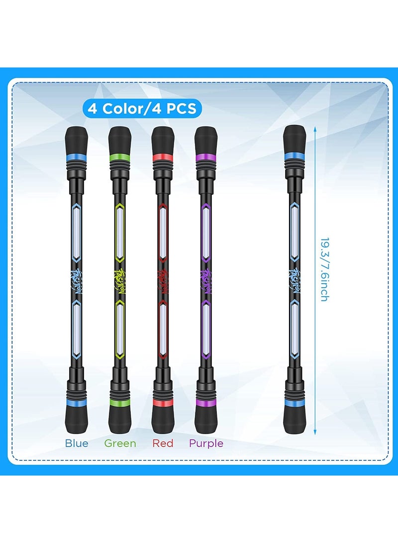 phomemo Spinning Pen, 4Pcs Spinning Rotating Pen, Rolling Finger Rotating Pen, Fidget Pens, Anti Slip Coating Spinning Rotating Pen, Decompression Gel pens, for Kids Adults  - Image 3