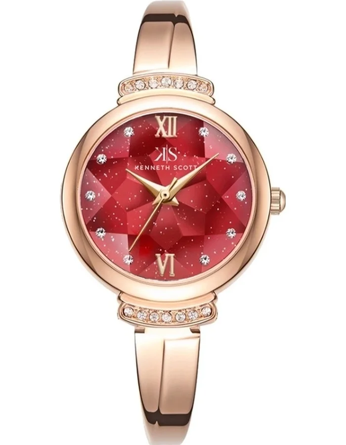 كينيث سكوت Women's Alloy Analog Watch K22522-RBKR - 27 mm