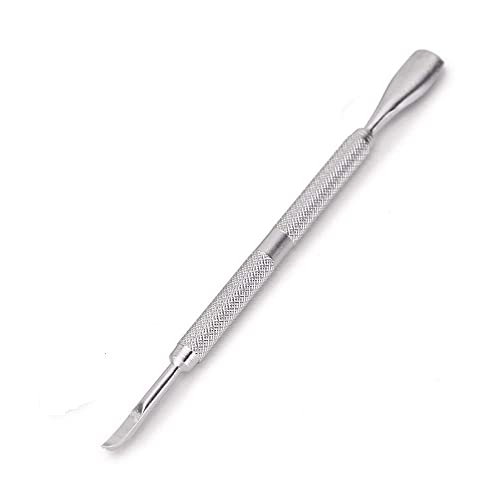 Sweetpea SWEET PEA� 2Pcs Set Nail Art Cuticle Spoon Pusher Stainless Steel Remover Trimmer Manicure Set Tool Double Side Push Pedicure. - Image 4