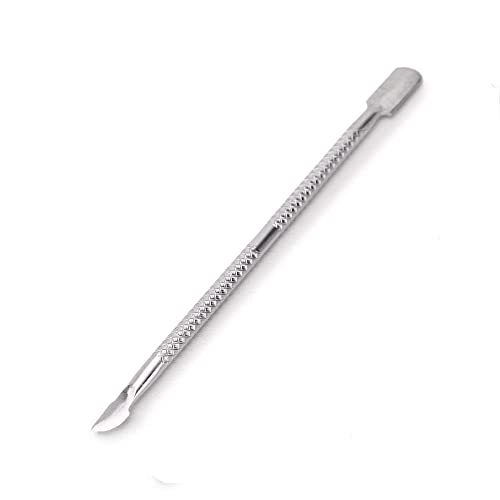 Sweetpea SWEET PEA� 2Pcs Set Nail Art Cuticle Spoon Pusher Stainless Steel Remover Trimmer Manicure Set Tool Double Side Push Pedicure. - Image 3