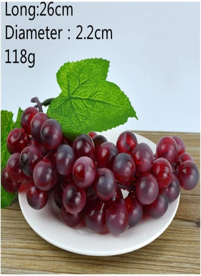AKDC AKDC  Artificial Fake Fruit Home Decoration Simulation Ornament Craft Food Photography Props Home Decor (Color : Grape Purple)  - Image 2
