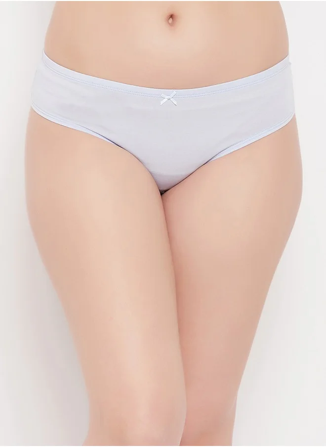 Clovia Clovia Pack of 5 Low Waist Thong with Inner Elastic - Cotton