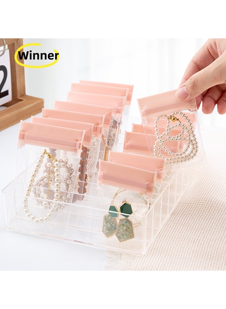 Winner 15PCS Jewelry Bags -EVA Anti-Tarnish Jewelry Storage Bags, Travel Jewelry Bag Reusable & Anti-Oxidation Thickened Storage for Necklaces, Earrings, Rings and More（Pink） - Image 1
