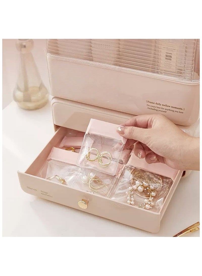 Winner 15PCS Jewelry Bags -EVA Anti-Tarnish Jewelry Storage Bags, Travel Jewelry Bag Reusable & Anti-Oxidation Thickened Storage for Necklaces, Earrings, Rings and More（Pink） - Image 2