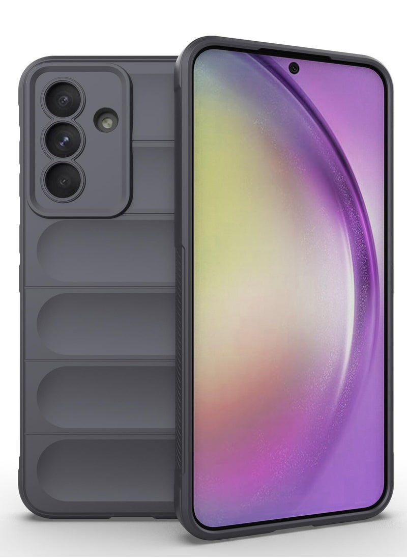 Generic - Premium Protection Back Silicone Case Compatible with Samsung Galaxy A56 Magic Shield Shockproof Case with Camera Protection (Grey) - Image 1