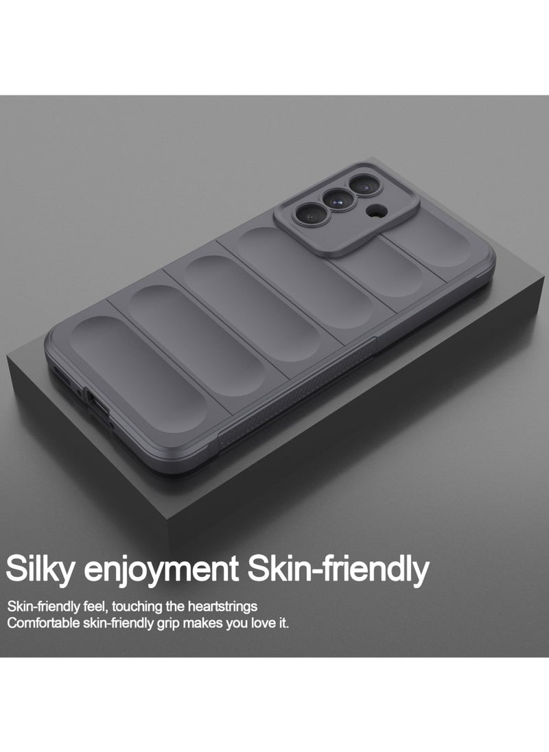 Generic - Premium Protection Back Silicone Case Compatible with Samsung Galaxy A56 Magic Shield Shockproof Case with Camera Protection (Grey) - Image 1