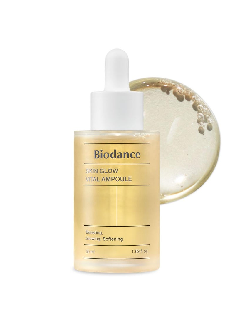 BIODANCE Biodance Skin Glow Vital Ampoule, Total Care Serum, Brightening, Anti-Aging, Probiotic Complex Ampoule | 1.69 fl. oz x 1 ea 
