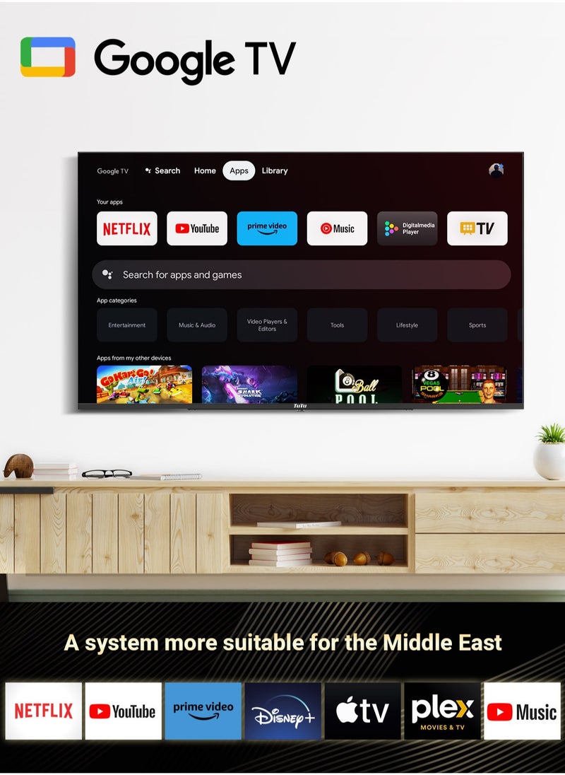 TuTu TV - 50 Inch Smart TV 4K UHD Google TV - Image 1
