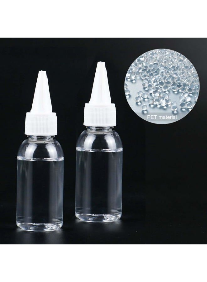 TRENDBOX 1oz / 30ml Plastic Bottle Pointed Mouth Top Cap for Essential Oils, Liquid - 12 Pack - Image 5