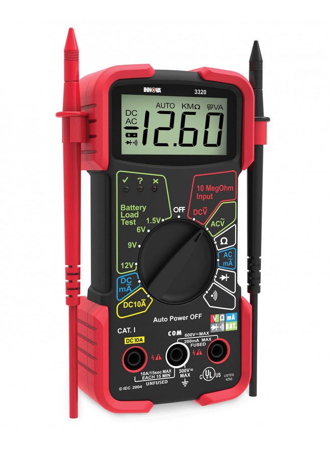 INNOVA 3320 Auto-Ranging Digital Multimeter, Red & Black - pzsku/Z9ED9272DA257D0669910Z/45/_/1731696489/6ae11d7c-a9e8-4624-8abb-8dcf4362bca4