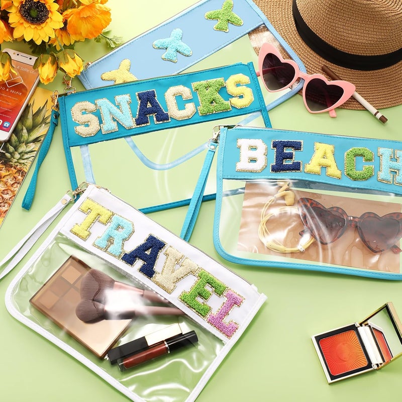 Remerry 4 Pack Clear Chenille Letter Bags - Image 2