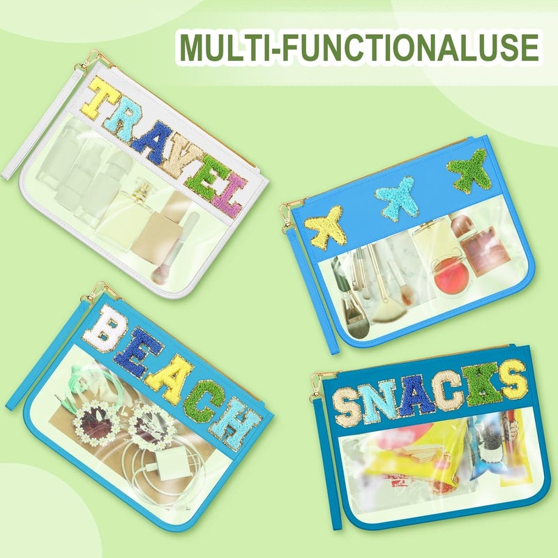 Remerry 4 Pack Clear Chenille Letter Bags - Image 3