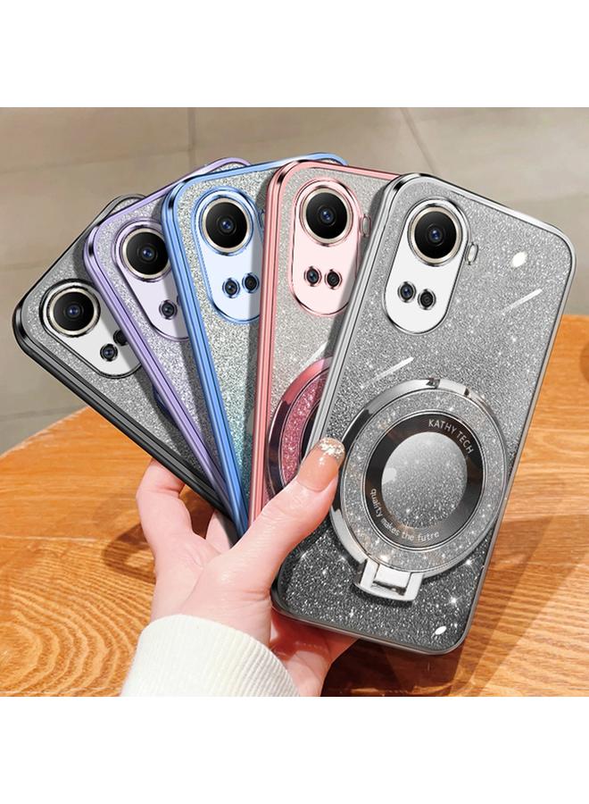 زبون جراب لهاتف Huawei nova 10 SE، جراب دائري من مادة TPU، مطلي ببريق متدرج اللون - Image 2