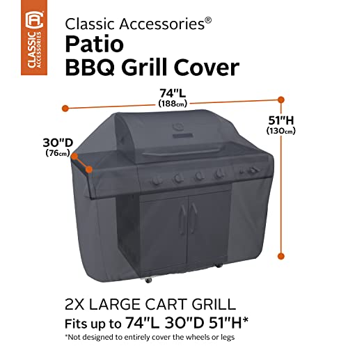Classic Accessories Water-Resistant 74 Inch BBQ Grill Cover - Image 5