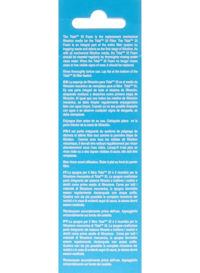 Seachem Tidal 35 Filter Replacement Foam (2 Pack), Blue - Image 2