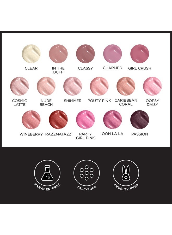Pure Cosmetics Lip Gloss, Razzmatazz - Hydrating & Ultra-Moisturizing Lip Makeup with Jojoba Oil, Sweet Almond Oil & Vitamin E, LED Applicator with Mirror, Cruelty-Free and Talc-Free - Image 5