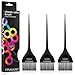 FRAMAR Black Hair Color Brush Set - Hair Coloring Brush for Hair Dye, Color Brushes for Hair Salon, Tint Brush for Dyeing Hair, Tint Brushes, Brochas Para Tinte De Cabello - 3 Pack Matte - Image 2