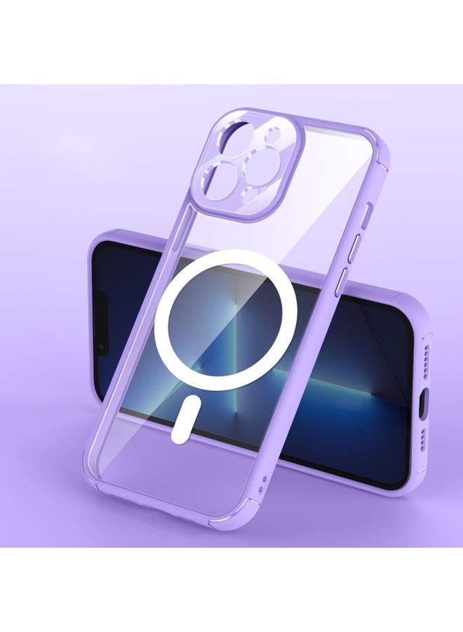 اس-توب جراب لهاتف iPhone 13 Pro Max Soft Shield MagSafe المغناطيسي الأكريليك الشفاف جراب هاتف PC - Image 1