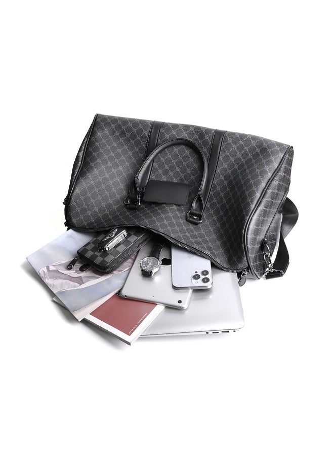 PU Large-capacity men's and women's travel bags, Travel Duffle Bag Weekender Bag - Image 5