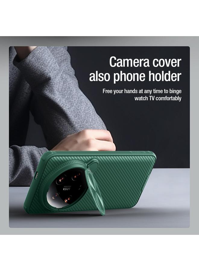 Nillkin Case For Xiaomi 14 Ultra Black Mirror Prop CD Texture Mirror Precise Hole MagSafe Magnetic Phone Case - Image 5