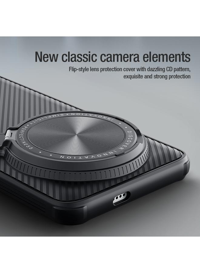 Nillkin Case For Xiaomi 14 Ultra Black Mirror Prop CD Texture Mirror Precise Hole MagSafe Magnetic Phone Case - Image 4