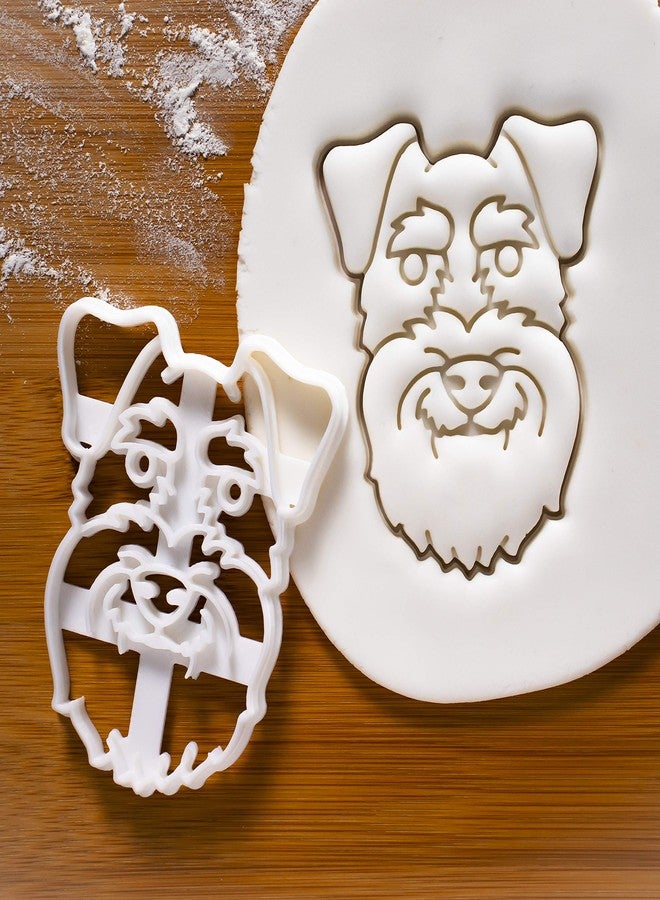 Bakerlogy قطاعة بسكويت على شكل وجه كلب شناوزر صغير، قطعة واحدة - بيكرلوجي - Image 2