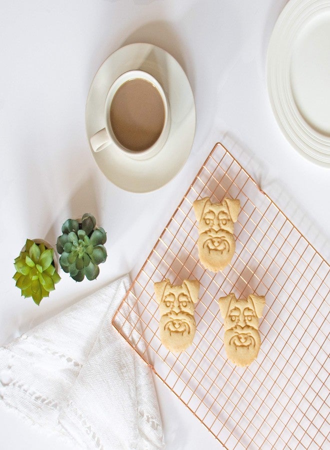 Bakerlogy قطاعة بسكويت على شكل وجه كلب شناوزر صغير، قطعة واحدة - بيكرلوجي - Image 3