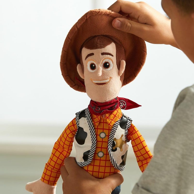 Disney Store Official Toy Story Plush, Woody, Iconic Cuddly Toy Character with Embroidered Eyes and Soft Plush Features, Suitable for All Ages - Image 3