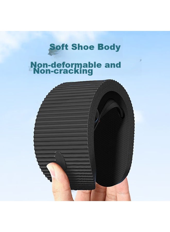 Li-Ning Flip Flops For Men, Summer Style, Outdoor Wear, Odor-Resistant, Non-Slip, Durable, Black, Size 45 - Image 5