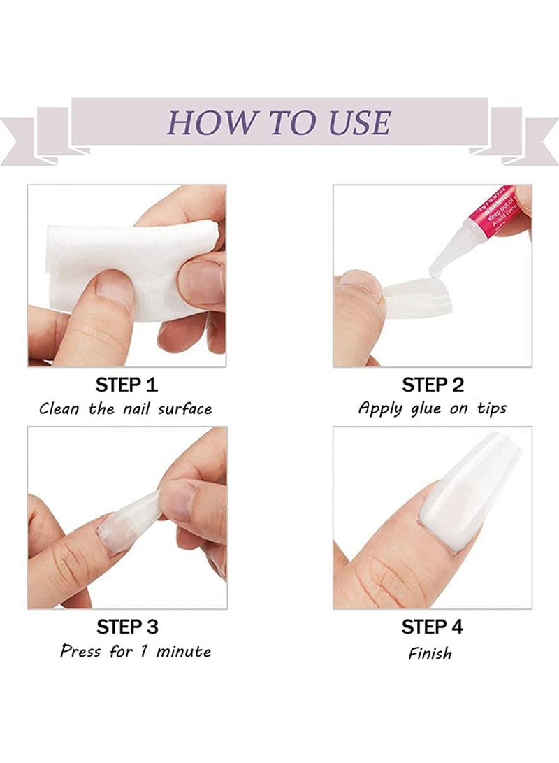 SYOSI 24 Pcs Almond French Nails Maiden Medium Length Stick on Nude White Stripes Acrylic Press Green Swirl Artificial Abstract Nail Art Tips for Women and Girls - Image 3