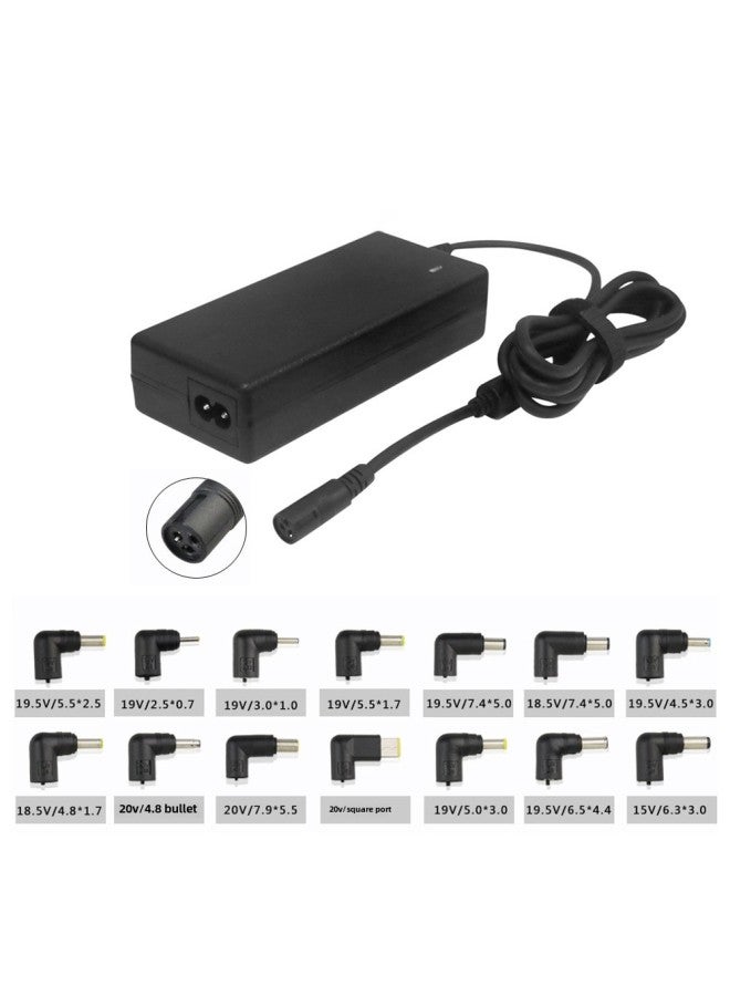 90W Multifunctional Laptop Charger 15-20v Adjustable Voltage Converter Head Power Adapter-Color:American Standard-Specifications:90W - Image 5